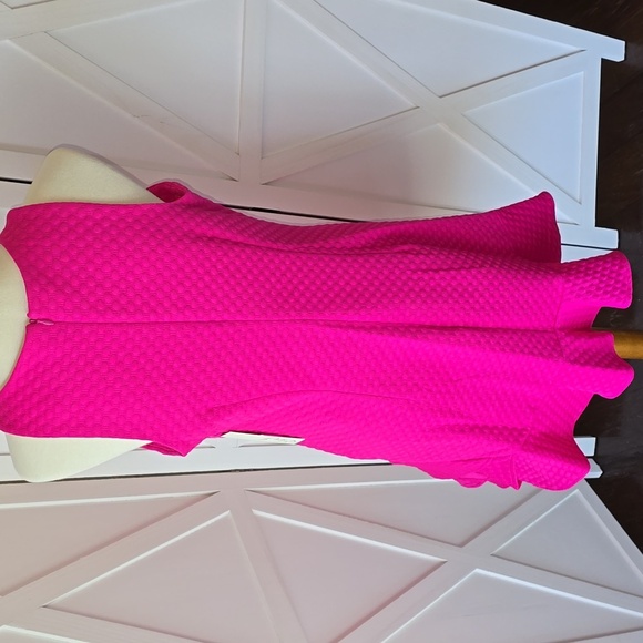 Eliza J - Pink Ruffled Trim Mini Dress - Picture 6 of 10